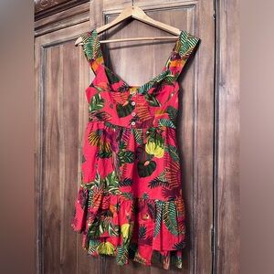 FARM RioNew! Red print summer dress. Size small.